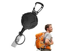 Porte-clés rétractable - porte-clés rétractable résistant | rétracteur clé rétractable | porte-badge avec | bobines de clip pour badge anti-perte extensibles pour porte-clés pour prot ger
