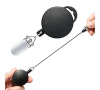 Porte-clés rétractable - Réglable et compact - Porte-badge rétractable - Pour intérieur, extérieur, camping-car, buanderie, salle de bain, bureau, école, infirmier, étudiants