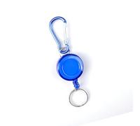 Porte-clés rétractable robuste avec cordon en acier de 70 cm, outil d'extérieur