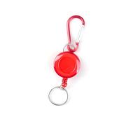 Porte-clés rétractable robuste avec cordon en acier de 70 cm, outil d'extérieur