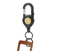 Porte-clés rétractable robuste | Enrouleur organiseur à magnétique verrouillable - Clip rétractable pour porte-badge,Pour étudiants, hommes, infirmiers, femmes, enseignants, voiture, travail, sac