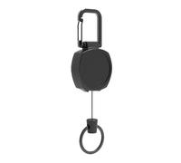 Porte-clés rétractable robuste, porte-badge rétractable avec mousqueton,Extension de chaîne de clés | Bobines d'insigne de lanière de porte-clés polyvalentes avec corde en nylon de 24 pouces pour cein
