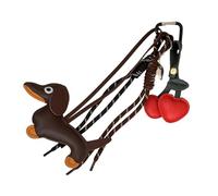 Porte-clés rétro à la mode en forme de chien saucisse, accessoire de bijoux en PU robuste à la mode pour les collectionneurs et les créateurs de tendances, utilisez un porte-clés en cuir PU