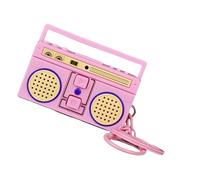 Porte-clés rétro classique pour enregistrement, musique, lecteur de musique, pendentifs, porte-clés pour ami, couple, cadeau multifonction