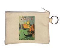 Porte-clés rétro Venise Italie La ville flottante Beige