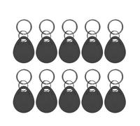 Porte-clés RFID ClhbKeychain,étiquette de duextrêmes réinscriptible,copie de proximité,carte d'accès,anneau de jeton d'identification,125KHz,T5577,10 pièces,5200 - Type 10Black-KeyT57