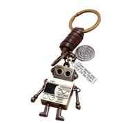 Porte-clés robot avec bras et jambes mobiles pour clés | Forme de robot d ' inspiration vintage, bras et jambes repositionnables, anneau de fixation pour organiser les clés