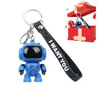 Porte-clés Robot - Figurine À Articulations Mobiles | Porte-clés Aux Yeux Brillants | Décoration De Sac À Dos Avec Pendentif De Voiture Mécanique-accessoire Cool Pour Hommes Pour Sac, Cartable Et Port