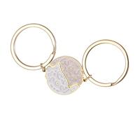Porte-clés robuste en acier inoxydable avec pendentif en forme de chat et de fleurs de cerisier, cadeaux pour les couples et les amoureux des animaux de compagnie, vêtements décontractés