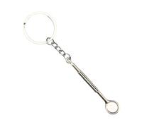 Porte-clés robuste en alliage de zinc en forme de dent - Portable - Pour les professionnels dentaires et les cliniques - Porte-clés en forme de dent, Outil de simulation de bosse, taille unique