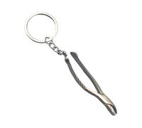 Porte-clés robuste en alliage de zinc en forme de dent - Portable - Pour les professionnels dentaires et les cliniques - Porte-clés en forme de dent, Outil de simulation, taille unique