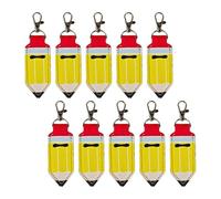 Porte-clés robuste pour baume à lèvres en forme de crayon - Impression unique pour une protection durable et un usage quotidien élégant - Impression créative en forme de crayon - Porte-clés de