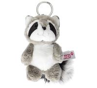 NICI- Porte-clés Rod Le Raton Laveur 10 cm, Imprimé Animal, 47869, Gris, Taille Unique