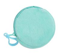 Porte-clés rond en forme de portefeuille pour pièces de monnaie, clés, sac de rangement, ornement pour femmes et filles, pochette à clés mignonne, Vert lac
