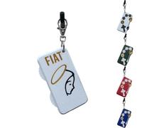 Porte-clés Rosaire Compteur Fidget, Clicker de Prière Portable pour la Dévotion Quotidienne et les Cadeaux de Foi, Fidget Anti-Stress avec Attache de Porte-clés Intégrée (#A)