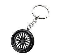 Porte-clés Roue,Charm Sac à Dos Pendentif Porte-Clés Pneu | Ornement Léger Collection Passionnés de Voiture pour Sac Voyage École Courses