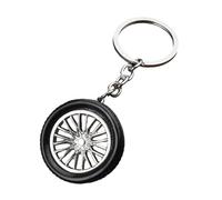 Porte-clés Roue - Charm Sac à Dos Pendentif Porte-Clés Pneu | Ornement Léger Collection Passionnés de Voiture pour Sac Voyage École Courses