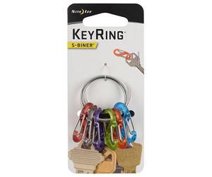 Porte-clés S-Biner KeyRing Locker - 6 pcs. Nite Ize
