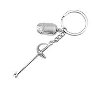 Porte-clés Sabre En Métal | Pendentif Porte-clés En Métal Avec Clôture | Home Decor Products Porte-clés Antirouille Pour Le Travail, Le Camping, L'école, Les Voyages, Les Voyages D'affaires.