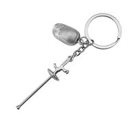 Porte-clés sabre en métal, porte-clés portable en métal pour les amateurs de sport, pour le travail, l'école, les voyages, le camping, les voyages d'affaires, a, Refer to description