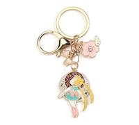 Porte-clés Sailor Moon - Figurine d'anime - Souvenir - Porte-clés de dessin animé pour sacs, cadeau pour filles et adolescentes, or, S