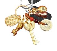 Porte-clés serpent 2025, année du porte-clés serpent, porte-clés serpent 2025 Décoration du Nouvel An chinois avec citrouille Pi Xiu, porte-clés avec argent des empereurs pour clés, sac à main