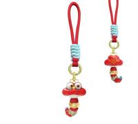 Porte-clés Serpent - Porte-clés Serpent Or | Mignon porte-bonheur de l'année du serpent | Porte-clés avec pendentif serpent créatif | 2025 Année du serpent animal porte-clés pour sac à dos pour