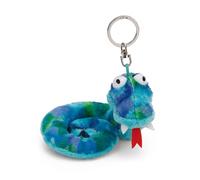 Porte-clés Serpent Zsazsa 10cm Bleu - Pendentif Animal avec Anneau métallique pour accrocher aux clés, à la Corde, au Sac et Plus Encore