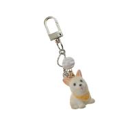 Porte-clés Shiba Inu floqué en peluche douce, breloque en forme de chien, chaîne de téléphone, accessoire de décoration léger pour les amoureux des animaux domestiques, porte-clés Shiba Inu pour sacs