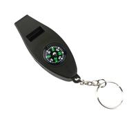 Porte-clés sifflet de sécurité - Sifflet de survie multifonction loupe pour sifflet de camping en ABS - Boussole de survie pour randonnée