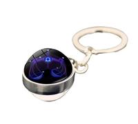 Porte-clés Signe du Zodiaque - Porte-clés Horoscope, Bague de clé étincelante avec Signe du Zodiaque | Accessoires de décoration de sac lumineux pour filles et femmes, porte-clés en verre double face