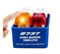 Porte-clés Simulateur D'avion, Pilot And Crew Alert Keychain Egps Warning Sound Simulator, Porte cles Pilote Avion, Avec Led, Bouton De Sécurité Du Cockpit D'aviation, Kesechains D'alerte D'avion