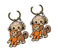 Porte-clés singe Adorable, figurine créative en acrylique, parfaite pour un usage quotidien ou comme, breloque de légère, 1 pièce / 2 pièces