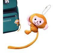 Porte-clés Singe en Peluche - Petit Pendentif en Peluche, Figurine d'animal Portable, Porte-clés décoratif Amusant et Robuste | Matériau Non Toxique sûr pour Les et Les Adultes, Sac d'école, c