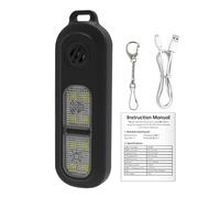 Porte-clés sirène personnelle - 130 $ ext{DB}$ Dispositif de Protection avec lumière, Alarme de sécurité Portable, unité de lumières stroboscopiques LED, Gadget de défense à Clip arrière | Porte-clés