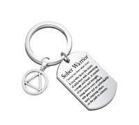 Porte-clés « Sober Warrior Definition » - Cadeau de récupération - Cadeau de sobriété, Soberbag, S