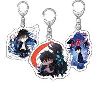 Porte - Clés Solo Level Figurine Porte - Clés Pendentif Solo Levelings Accessoires, 3 Solo Level Decoration Acryl Keychain