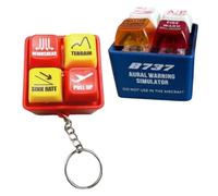 Porte-clés sonore d'alerte pour simulateur d'aviation - Accessoire de simulateur d'utilisateur - Pendan et équipages - Porte-clés d'alerte Egpws
