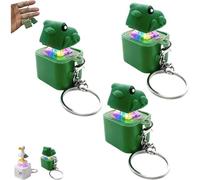Porte-clés sonore « Mine de la mouette », Porte-clés « Mine de la mouette » Clicker anti-stress rechargeable avec son réaliste et lumière LED, Jouet de bureau interactif anti-stress (B*3)
