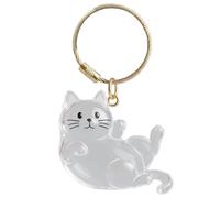 Porte-clés Souvenir de Poils de Chien - Bouteille commémorative Transparente, récipient sûr avec Bouchon à vis, Cadeau de Rappel de Perte émotionnelle, Bijou de Rangement en Fourrure de Chiot