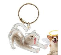 Porte-clés souvenir poils d'animaux | Pendentif Porte-Clés Portable | Porte-Clés De Stockage Pour Poils De Chat,Pour Femmes Hommes Vacances Sac À Dos Pochette Portefeuille Cartable Sac À Main