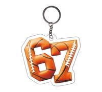 Porte-clés sport - Porte-clés décoratif 2D en acrylique pour sac à main, sac d'école, portefeuille, fête d'anniversaire, concours, Style B, Refer to description