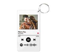 Porte-clés Spotify personnalisé avec image, code de chanson Spotify Scannable personnalisé