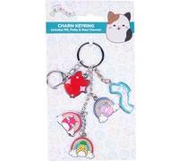 Porte-clés Squishmallows avec 5 Charms Fifi, Patty & Maui Multicolore G