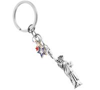 Porte-clés Statue Liberté Métal Pendentif Drapeau Américain