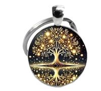 Porte-clés String Time Tree Time String Sac pour femmes Pendentif en verre transparent Porte-clés pour homme e voiture DIY Collier Cadeau de fête fille