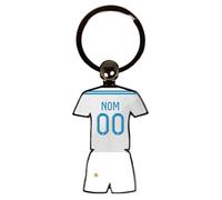 Porte-clés Style Maillot de Foot - Couleurs Marseille - Personnalisable