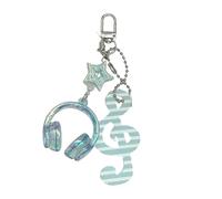 Porte-clés Sur Le Thème De La Musique Artistique Combinant Un D'étoiles À Pois Rétro Un Charme De Transport Quotidien Pratique Un Porte-clés Élégant Pour Sacs À