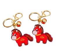 Porte-clés sur le thème du cheval, fabriqué à partir d ' acrylique et d ' alliage pour diverses applications et déclarations de mode, porte-clés en acrylique