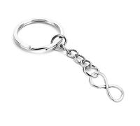 Porte-clés Symbole Infini Argenté